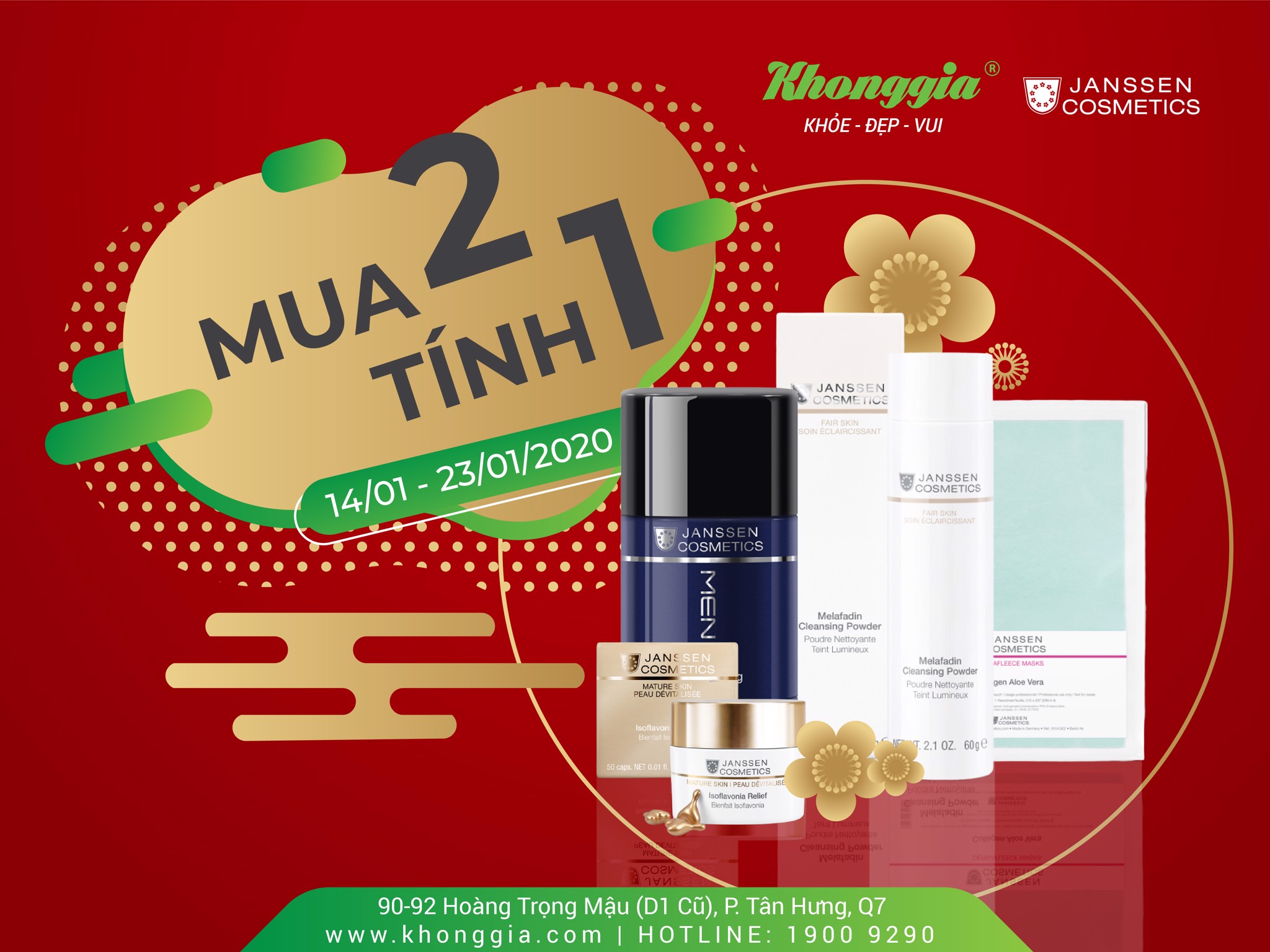 CHƯƠNG TRÌNH ƯU ĐÃI CHÀO XUÂN CANH TÝ 2020 - MUA 2 TÍNH TIỀN 1