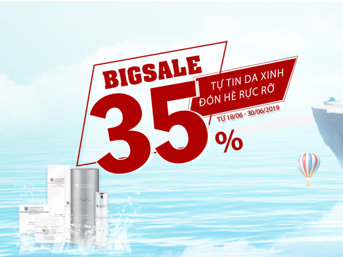 BIG SALE 35% - Janssen đồng hành cùng Spa Tháng 6/2019