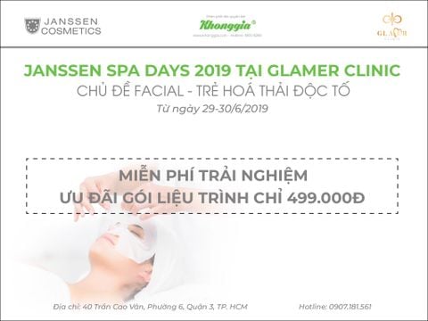 NGÀY HỘI BÁN HÀNG JANSSEN SPA DAYS 2019  SPA GLAMER CLINIC