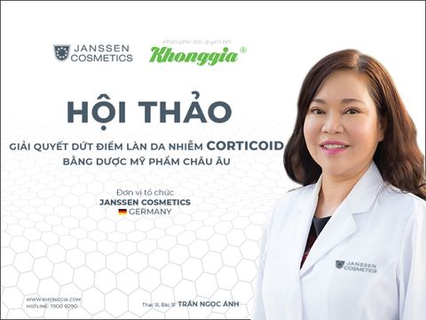 HỘI THẢO GIẢI QUYẾT DỨT ĐIỂM LÀN DA NHIỄM CORTICOID BẰNG DƯỢC MỸ PHẨM CHÂU ÂU