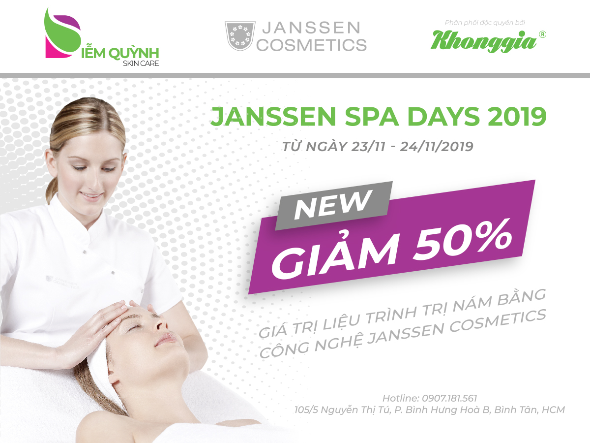 NGÀY HỘI JANSSEN SPA DAYS 2019 TẠI SPA DIỄM QUỲNH