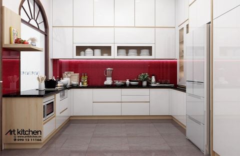 THI CÔNG TỦ BẾP ACRYLIC ĐẸP Q. GÒ VẤP