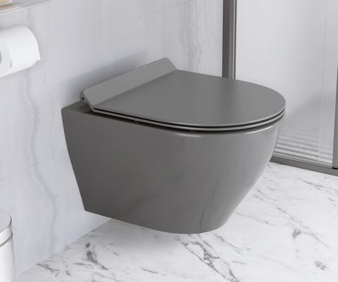 Bồn cầu màu xám đẹp - độc đáo cho không gian phòng tắm