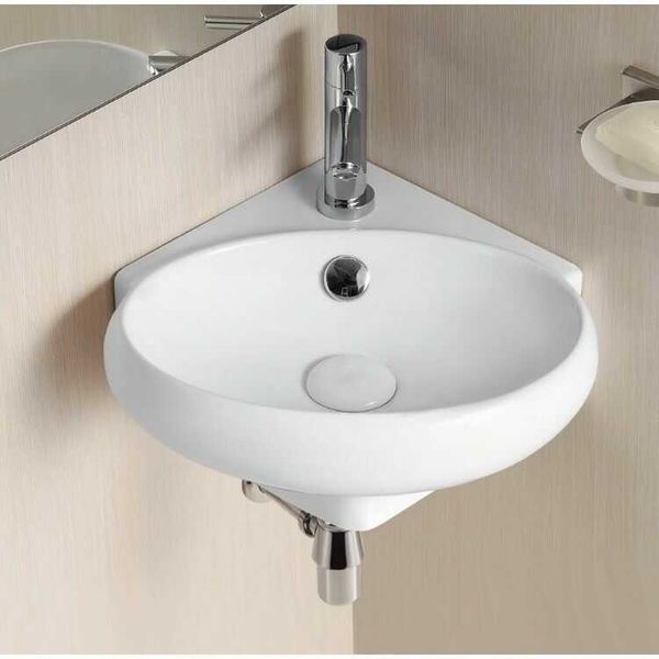 Lavabo góc treo tường.