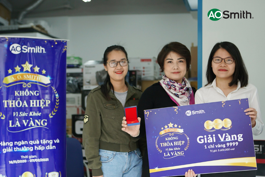 Kết quả quay số đợt 3 chương trình A. O. Smith không thỏa hiệp vì sức khỏe là vàng
