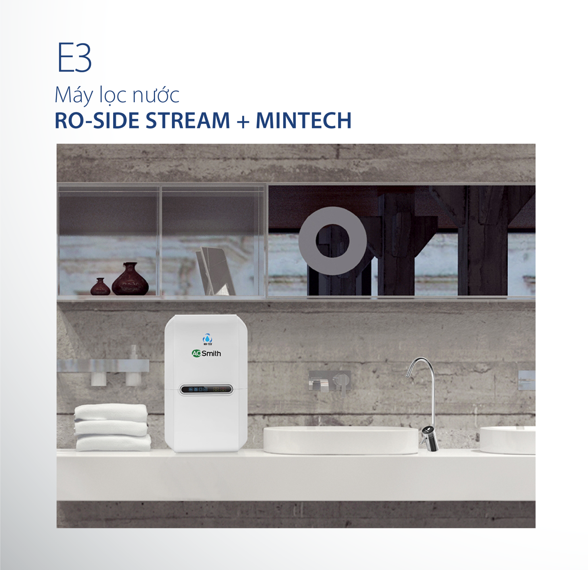 Máy lọc nước A.O.Smith RO-SIDE STREAM E3 11
