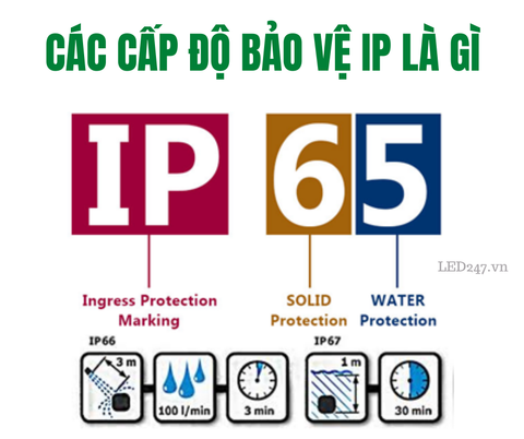 CẤP BẢO VỆ IP (IP54, IP55, IP64, IP65) LÀ GÌ?