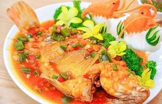 Cá diêu hồng sốt chua ngọt