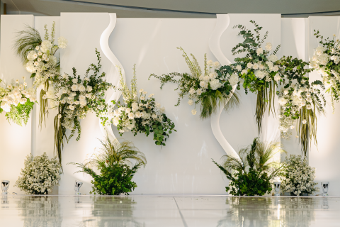 KHÔNG GIAN TIỆC CƯỚI TONE XANH - TRĂNG TINH KHÔI