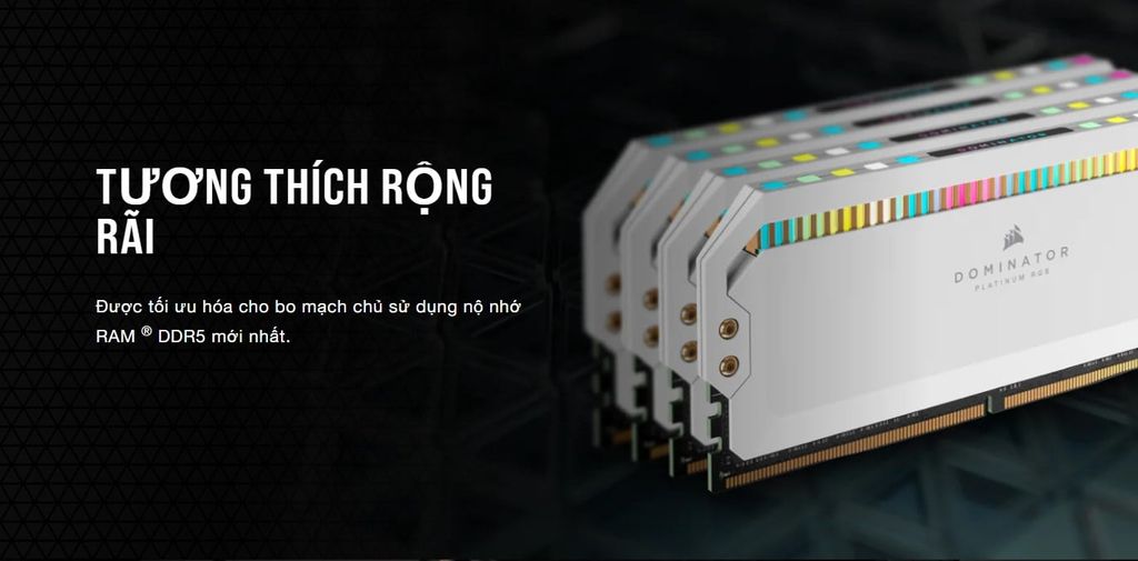 RAM CORSAIR DOMINATOR PLATINUM RGB BLACK 64GB (2X32GB) DDR5 5600MHZ