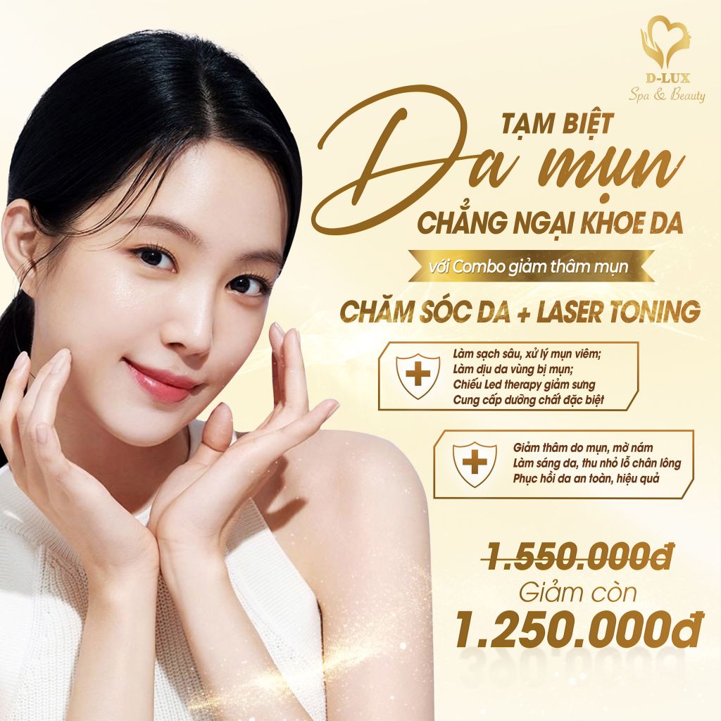 ‘BYE’ DA THÂM MỤN VỚI COMBO ‘Chăm Sóc Da Mụn + Laser Toning’✨