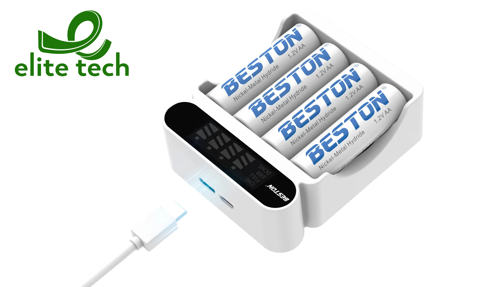 Bộ Sạc Pin BESTON 1.2V AA AAA 4 Khe Sạc Support