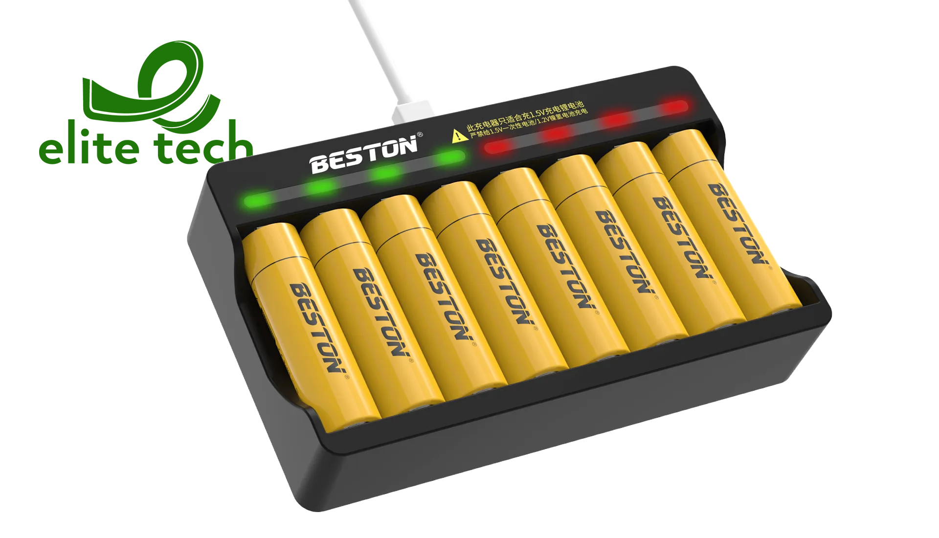 Bộ Sạc Pin BESTON 1.5V AA AAA 8 Khe Sạc