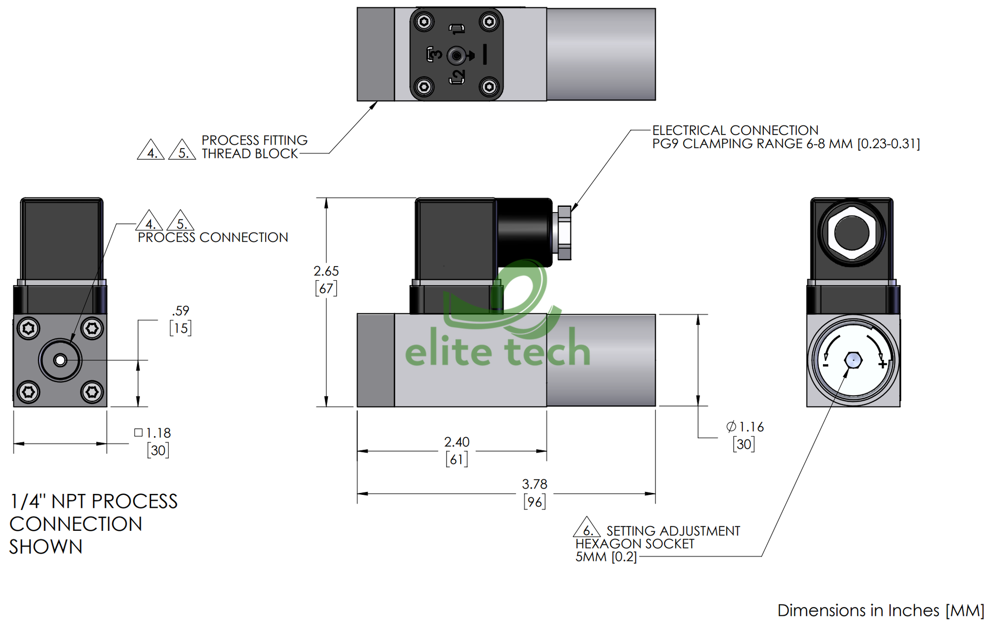 Công Tắc Áp Suất BARKSDALE 9000 Pressure Switch