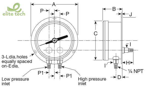 Đồng Hồ Áp Suất ASHCROFT 1125