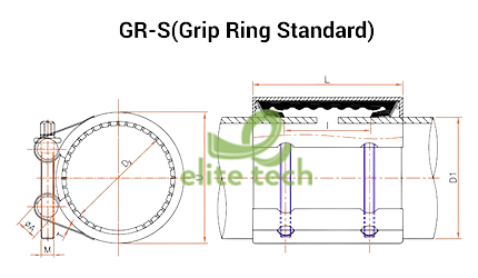 Khớp Nối Ống YOUNGNAM Grip Type GR-S Dimension
