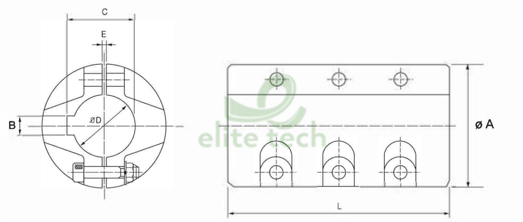 Khớp Nối Trục JAC Muff Coupling