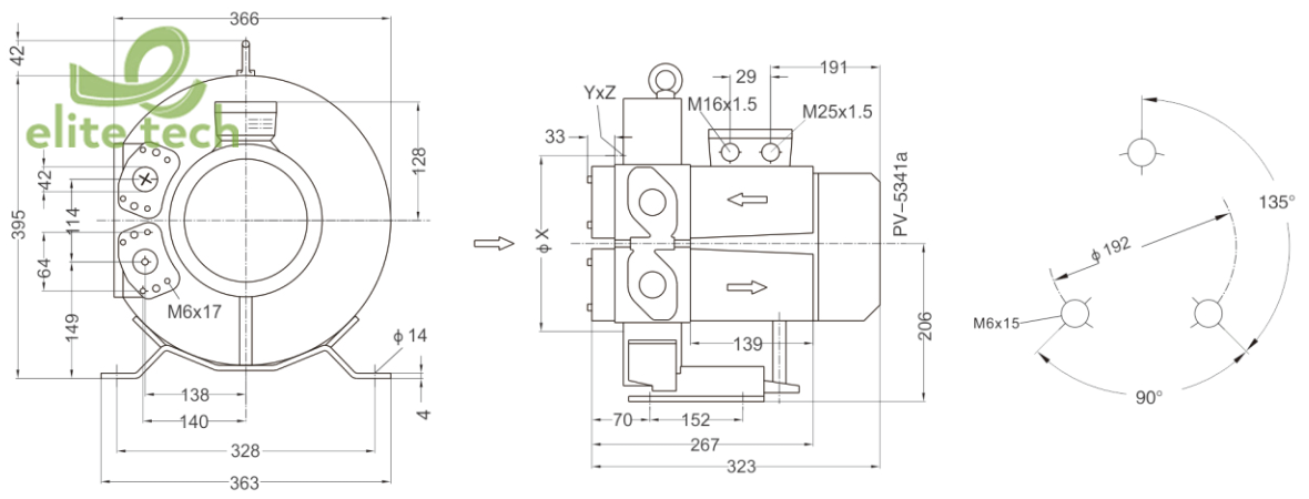 Máy Thổi Khí GOORUI GHBG 4D4 34 1R6