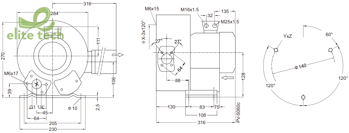 Máy Thổi Khí GOORUI GHBH 001 12 2R2