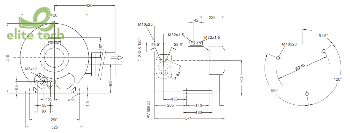 Máy Thổi Khí GOORUI GHBH 010 36 2R7