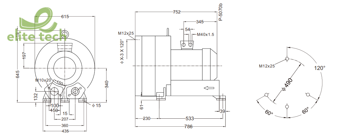 Máy Thổi Khí GOORUI GHBH 020 36 BR9