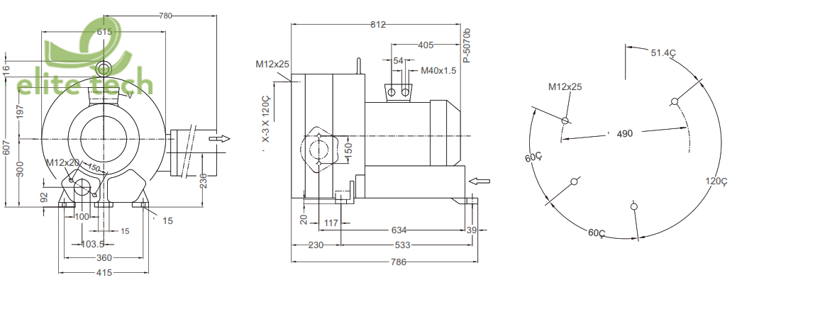 Máy Thổi Khí GOORUI GHBH 034 36 2R9