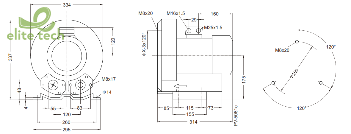 Máy Thổi Khí GOORUI GHBH 1D7 12 1R5