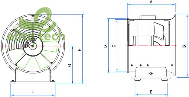 Máy Thổi Khí INNOTECH TIP-400S TIP-400T TIP-500S TIP-500T