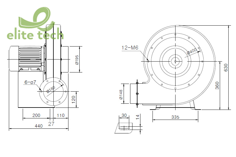 Máy Thổi Khí KIJEONSA ETB-052T