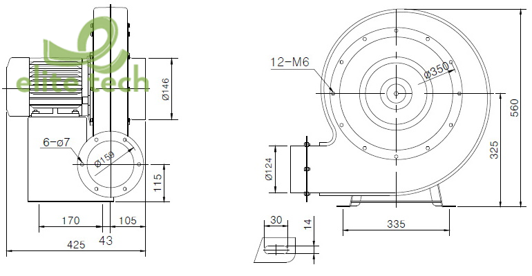 Máy Thổi Khí KIJEONSA KTB-032S