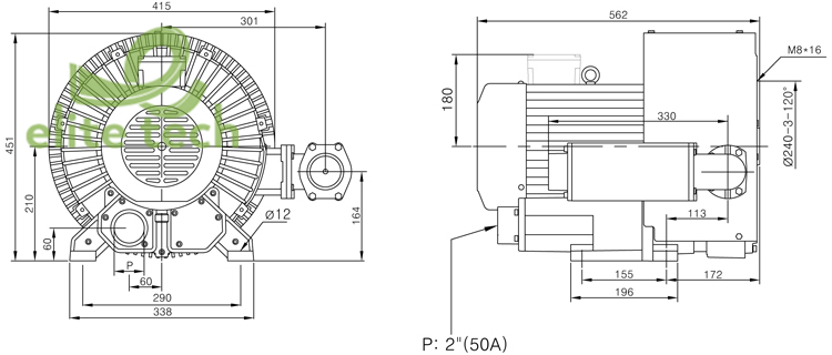 Máy Thổi Khí KIJEONSA KJB3-8600D