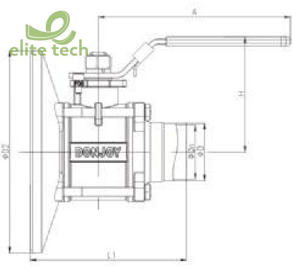 Van Bi Vi Sinh DONJOY - Tank Bottom Ball Valve