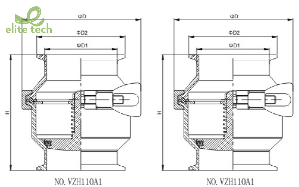 Van Một Chiều DONJOY - Check Valve With Clamp End