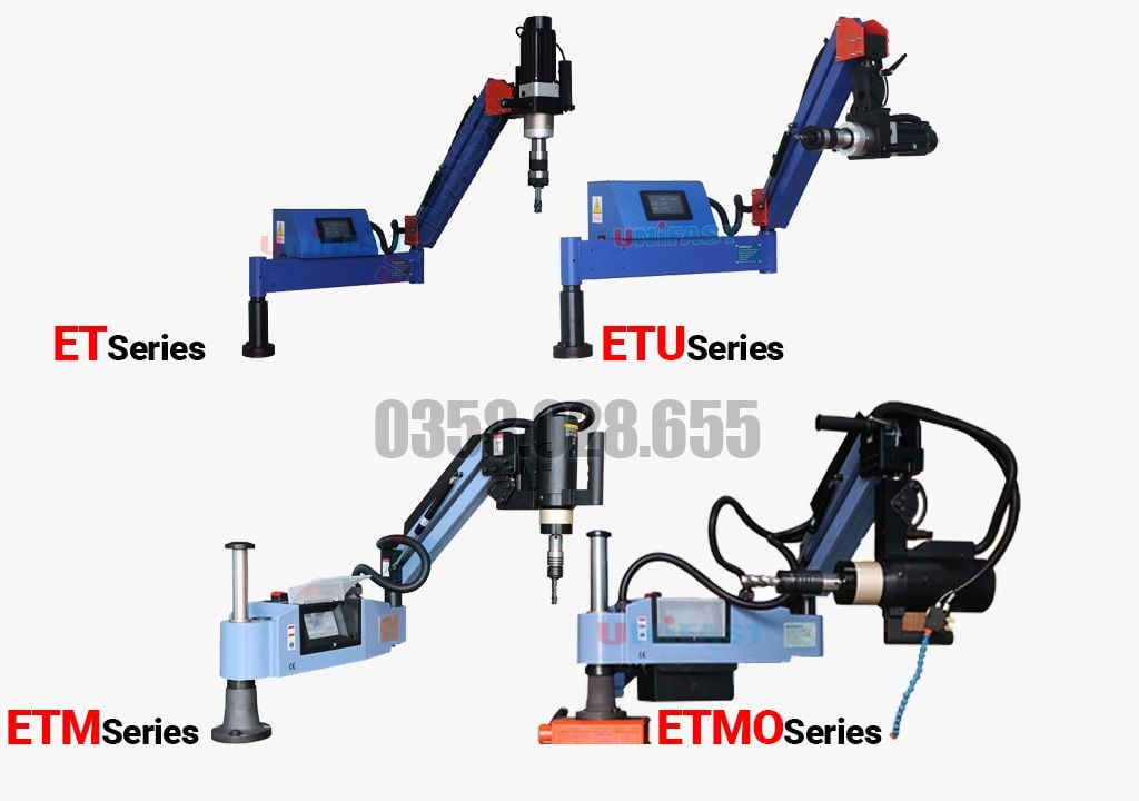 Các loại máy taro cần điện thương hiệu Unifast