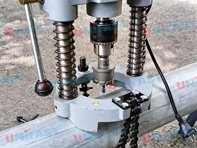 Máy khoan ống PDC114 gắn mũi khoét