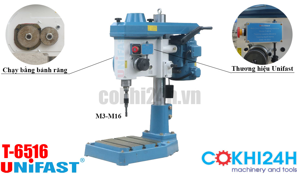 Máy ta rô tựđộng bánh răng Unifast T-6516 M16