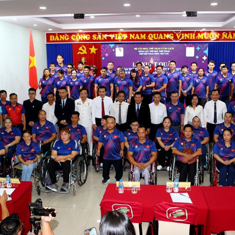 Lễ xuất quân Đoàn thể thao Việt Nam tham dự Para Games 12