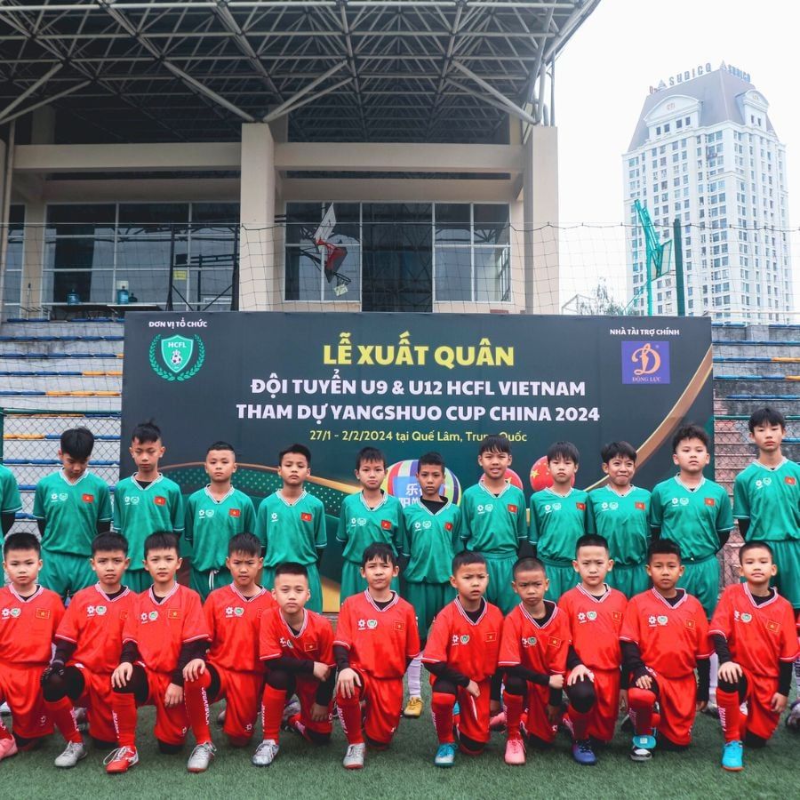 Động Lực đồng hành cùng đội tuyển HCFL U9 và U12 tại Yangshou Cup China 2024