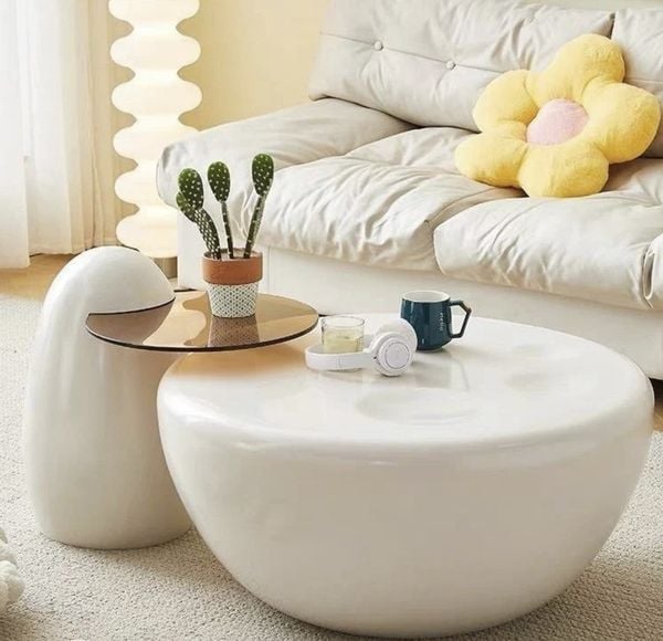 mẫu bàn trà sofa mặt đá đẹp mẫu 3