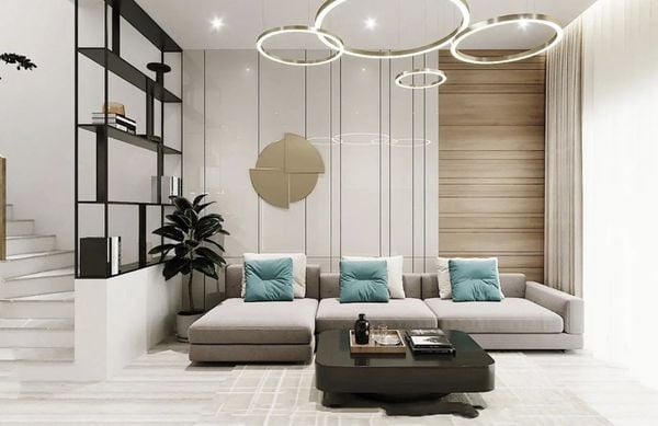 thiết kế nội thất phòng khách chung cư đẹp mẫu 10