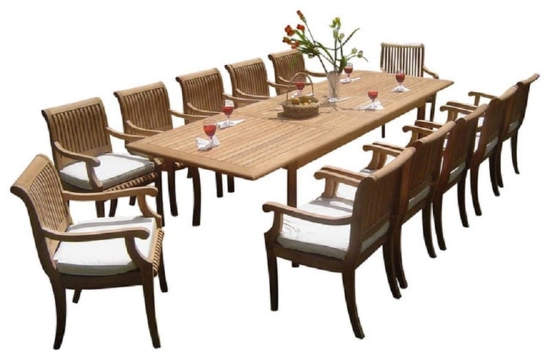 bộ bàn ăn gỗ 12 ghế