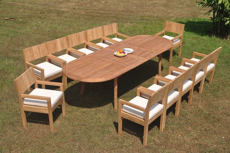 bộ bàn ăn gỗ 12 ghế
