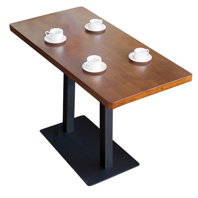 mẫu bàn cafe chân sắt mặt gỗ