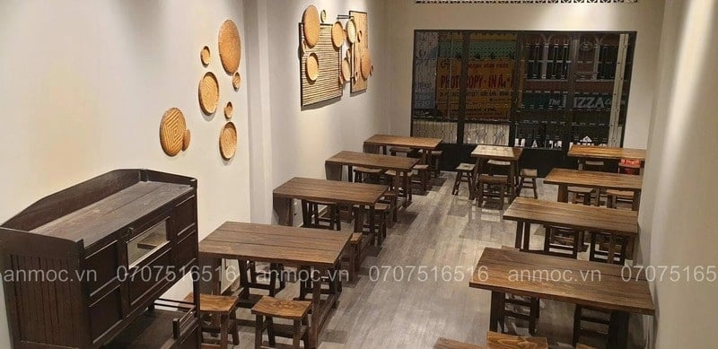mẫu bàn ghế nhà hàng đẹp