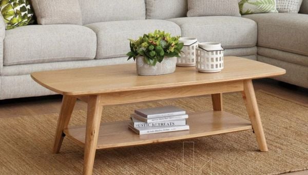 Mẫu bàn sofa gỗ xu hướng nội thất hiện đại 2024
