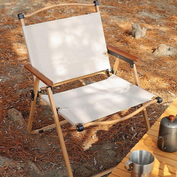 Mẫu ghế camping khung sắt sơn tĩnh điện gam kaki sang trọng