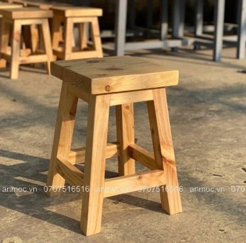 ghế gỗ không tựa