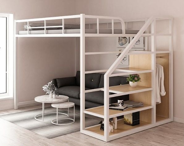 Giường tầng sắt phong cách loft mẫu 2