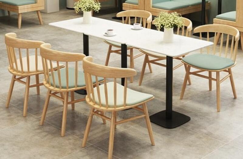 kích thước bàn ghế gỗ cafe