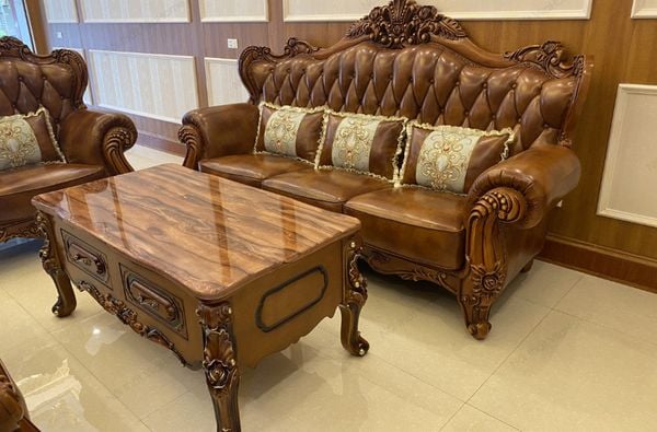 Sofa tân cổ điển gỗ chất liệu gỗ